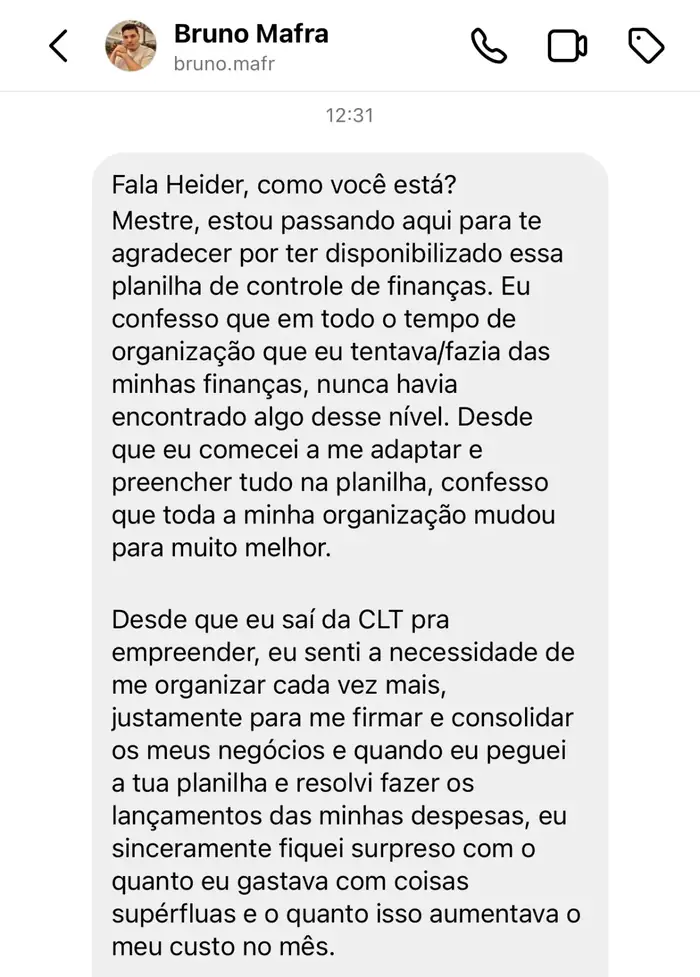 Depoimento de Bruno Mafra