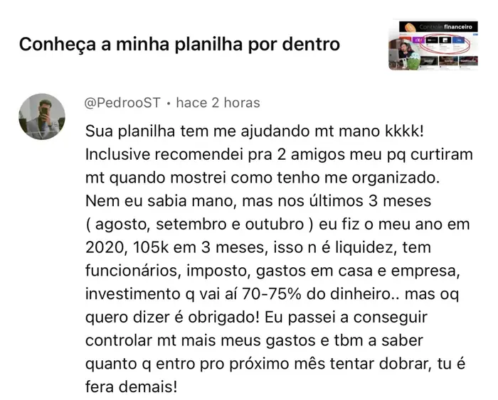 Depoimento de Pedro